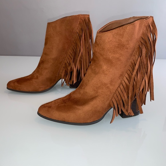 JusFab Fringe Booties - Picture 4 of 8